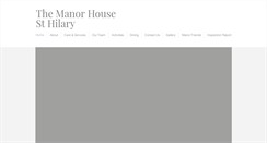 Desktop Screenshot of manorhousesthilary.co.uk