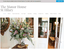 Tablet Screenshot of manorhousesthilary.co.uk